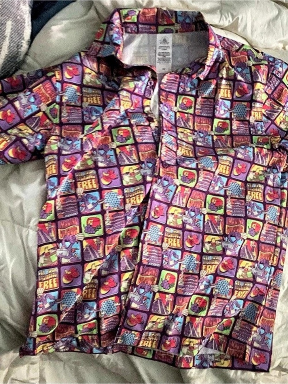 Disney EPCOT International Food & Wine Festival Chef Figment Collar Medium Shirt